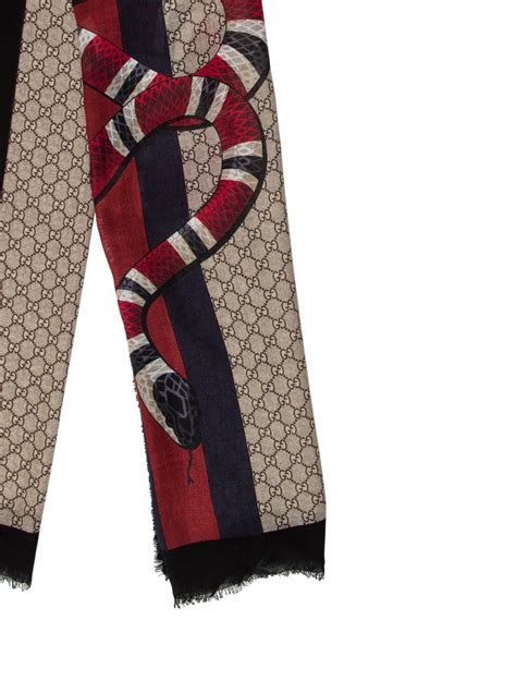 gucci snake scarf men